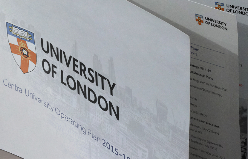 University of London Annual Report Design
