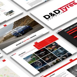 Website Design D&D Tyres Red Fred Creative