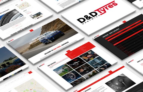 Website Design D&D Tyres Red Fred Creative