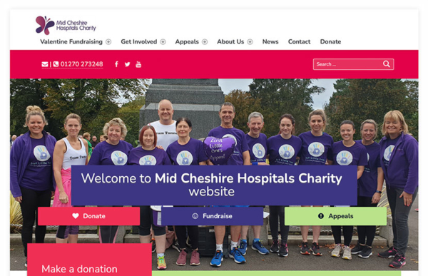 Mid Cheshire Hospitals Charity Homepage