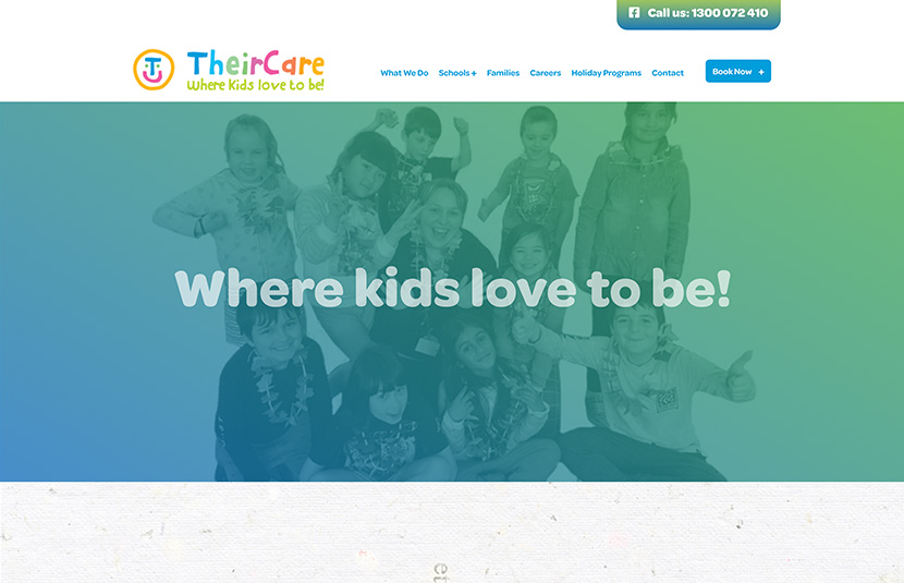 TheirCare Website Design