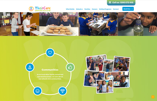 TheirCare Website Design